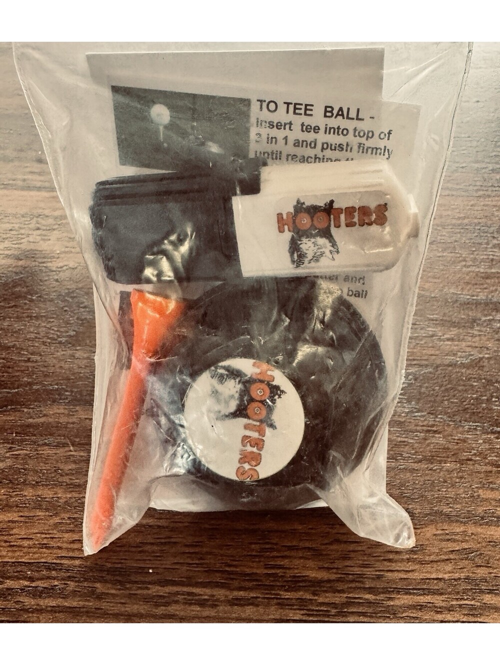Vintage Sealed-Hooters 3 in 1 Golf tool-Deluxe pack-Marker/Tee